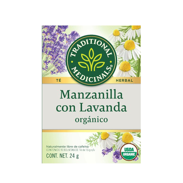 Té de Manzanilla con Lavanda Traditional Medicinals 16 Sobres