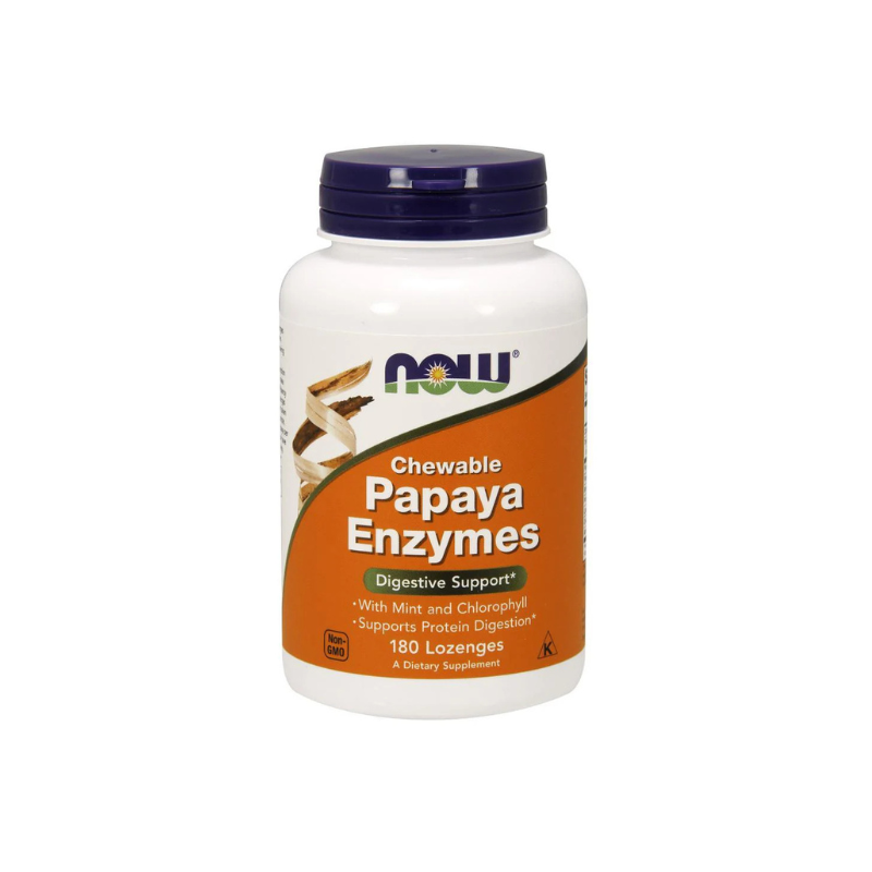 Enzimas de Papaya 180 Cápsulas Now